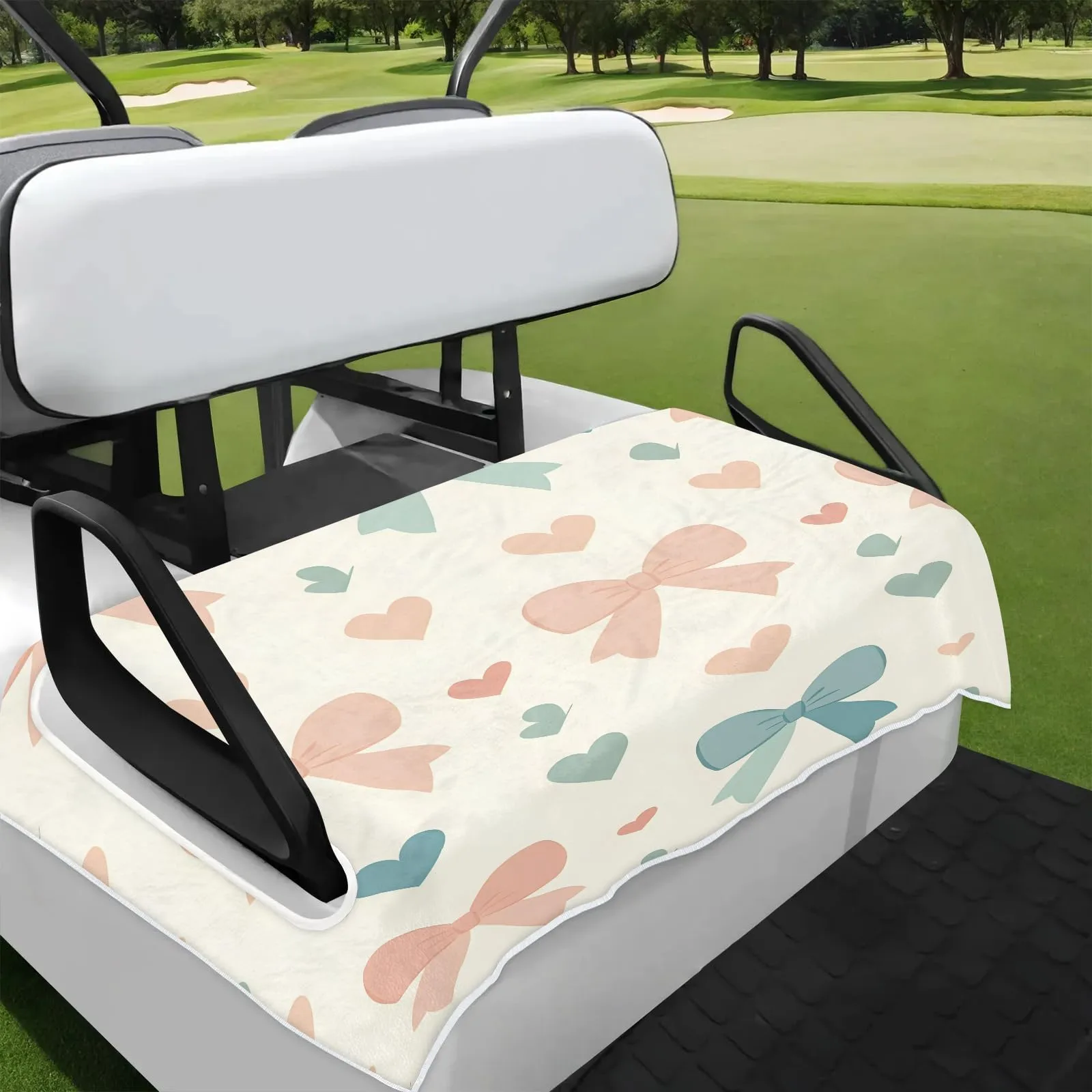 Tiveruda Golf Cart Seat Cover for Double Seats, 51 x 31 in