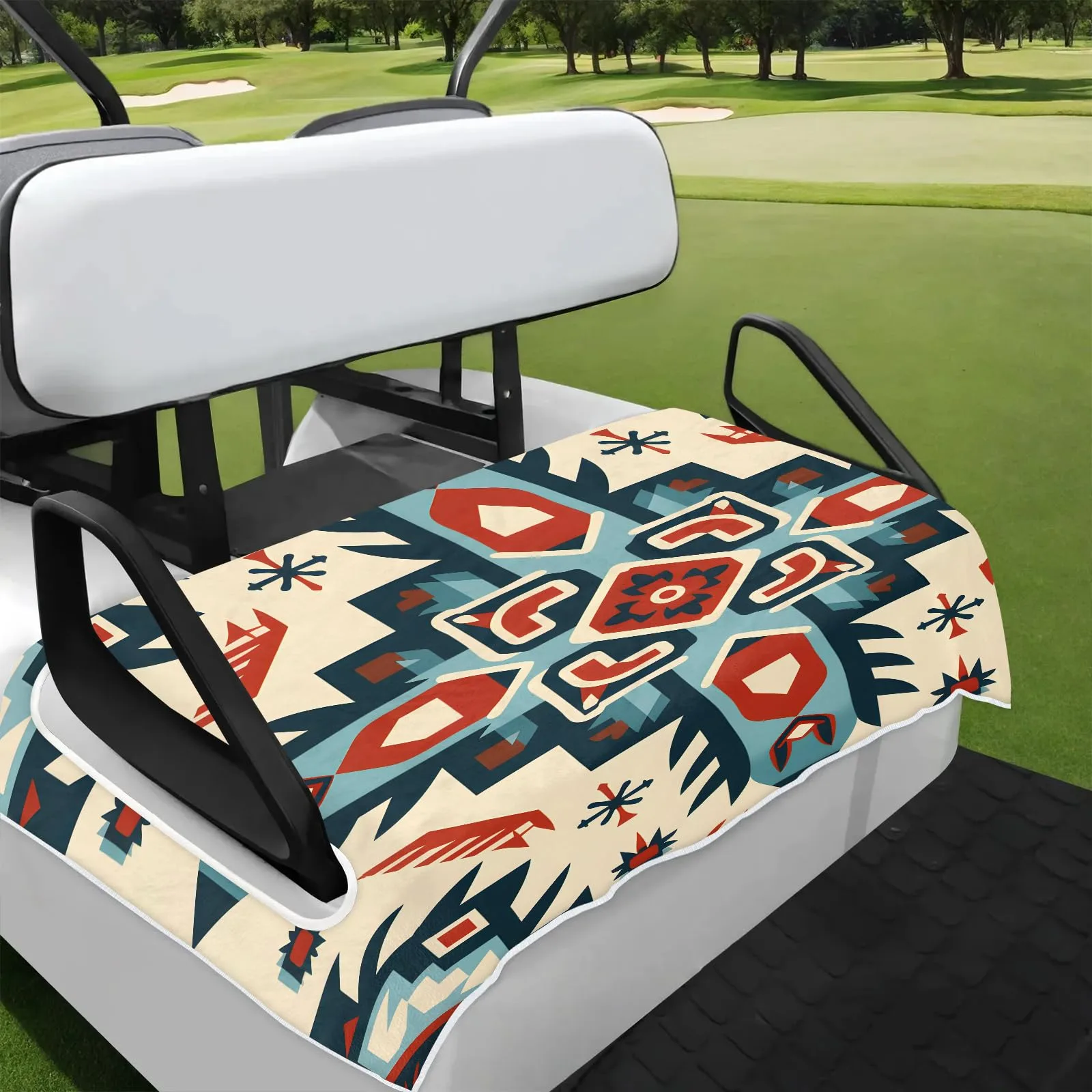 Tiveruda Golf Cart Seat Cover for Double Seats, 51 x 31 in