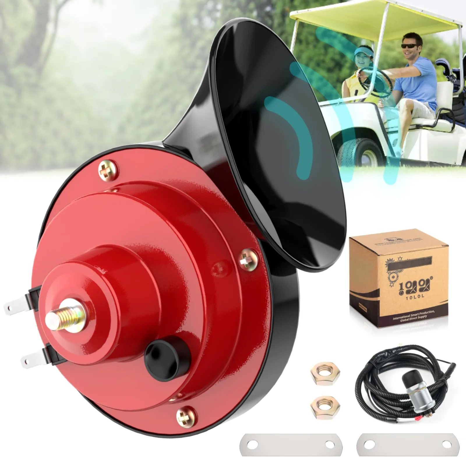 10L0L Y125-B20 12V Golf Cart Horn Kit