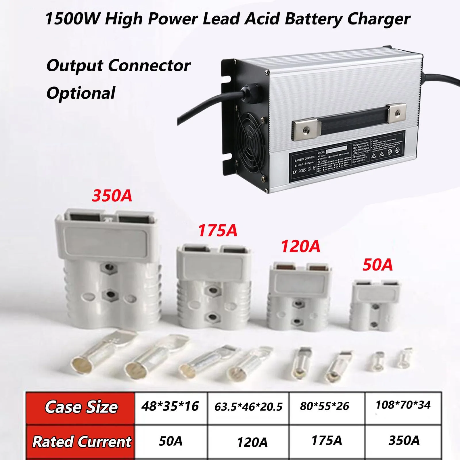 WLEJSL 48V 25A Golf Cart Battery Charger A1-350A image 2