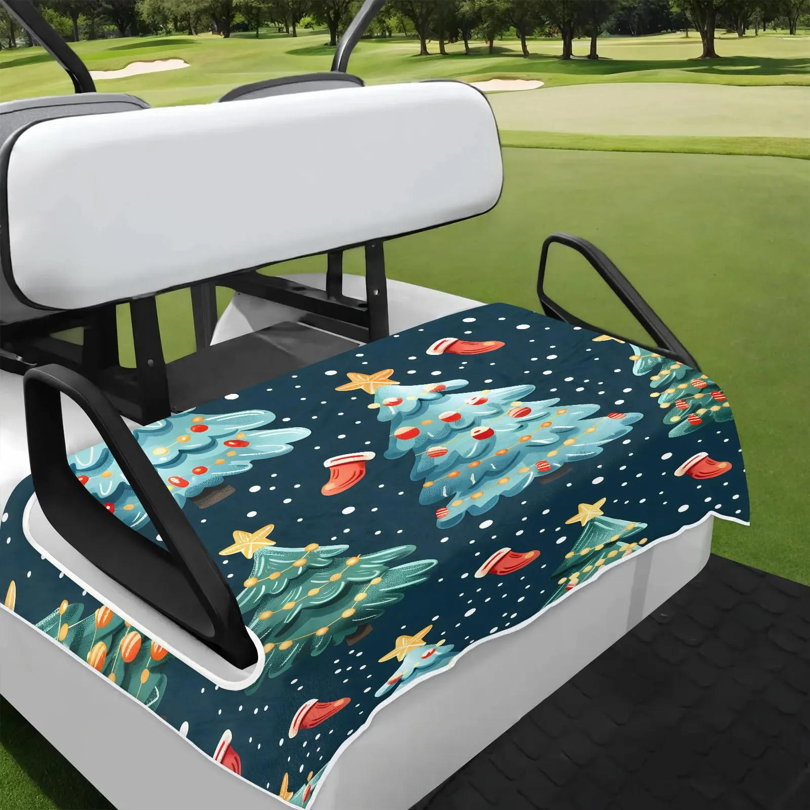 Tiveruda Golf Cart Seat Cover for Double Seats