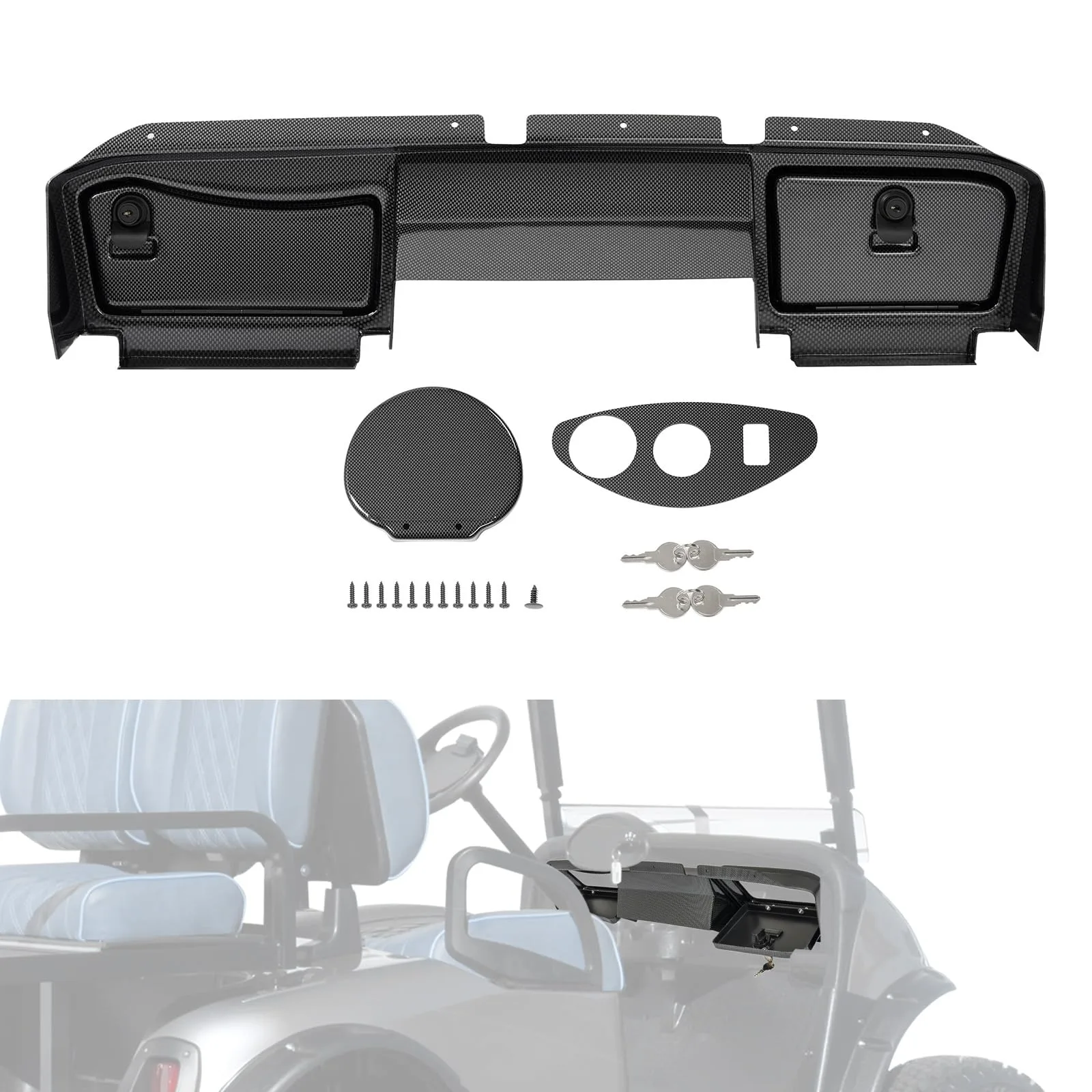 WUTIST GO-4937 Dashboard Cover for 2008-2014 E-Z-GO RXV