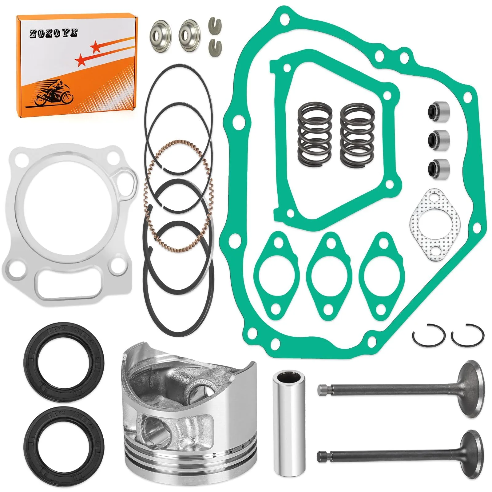 zozoye Yamaha Golf Cart Engine Top End Rebuild Kit image 2