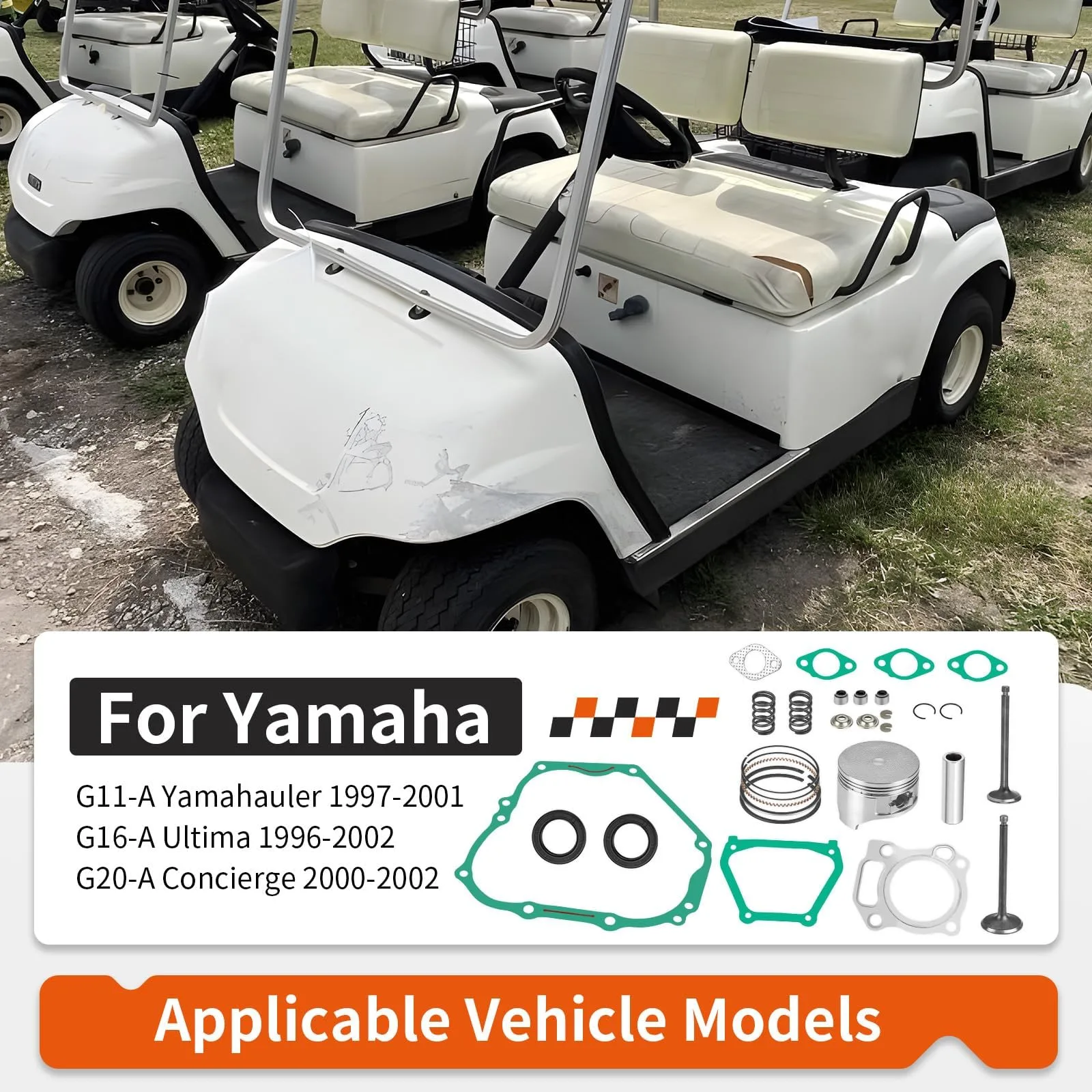 zozoye Yamaha Golf Cart Engine Top End Rebuild Kit image 4