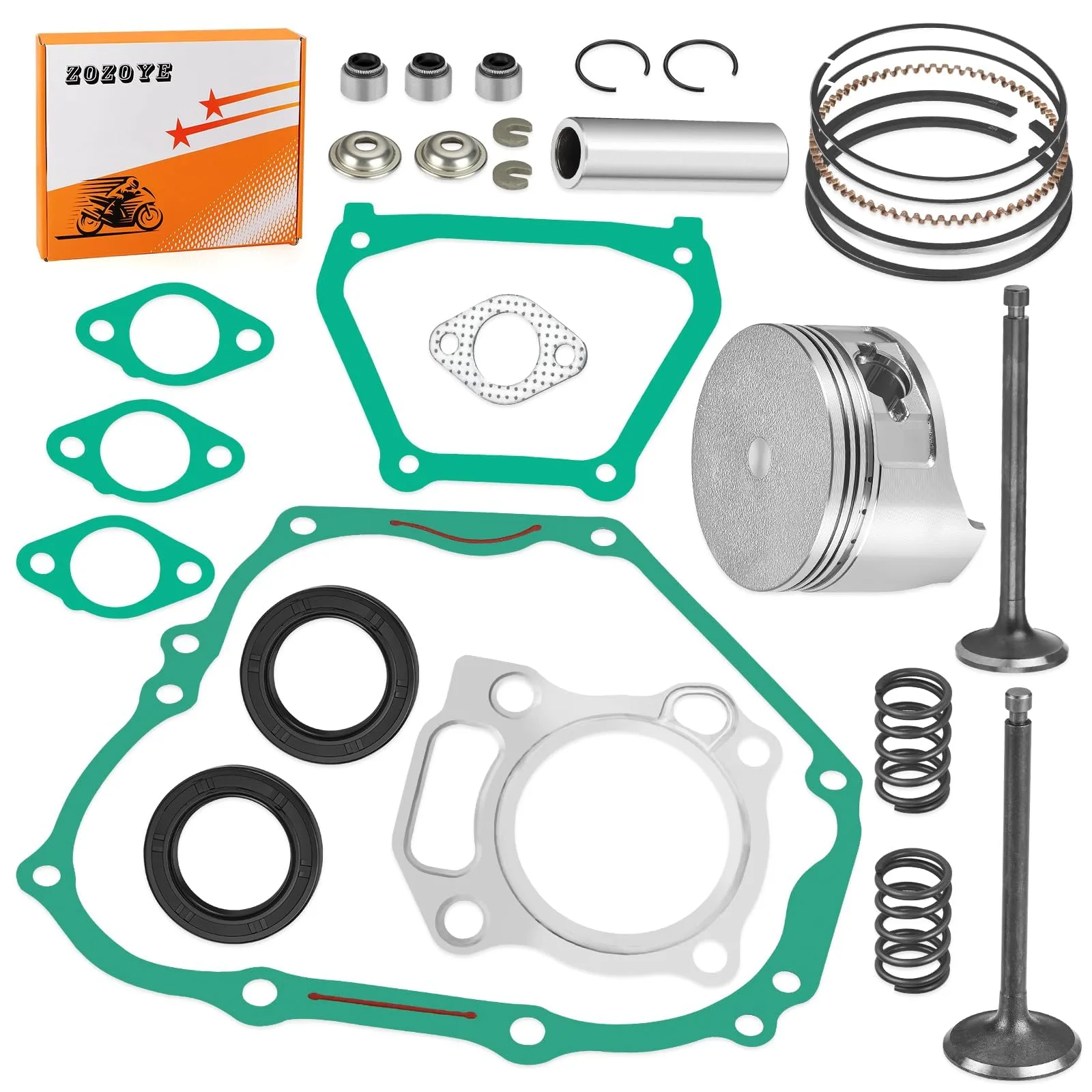 zozoye Yamaha Golf Cart Engine Top End Rebuild Kit