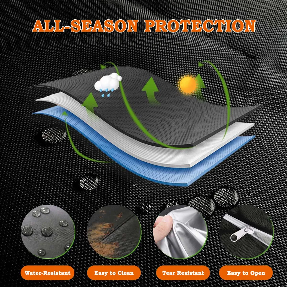 TQGIBCX Golf Cart Cover for Epic E60FX 6-Passenger image 4