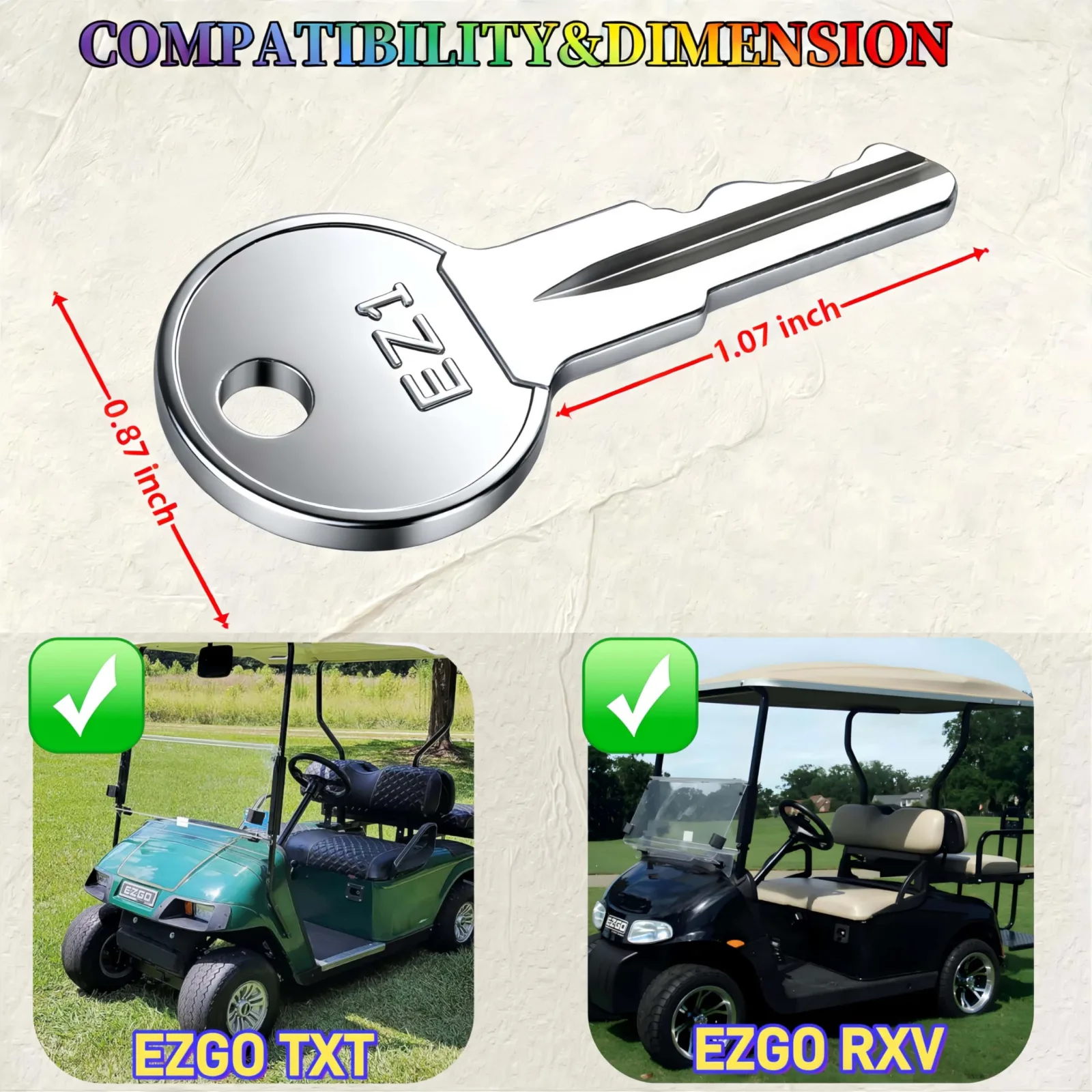 WUKO HUNT E-Z-GO Ignition Keys 17063-G1 image 4