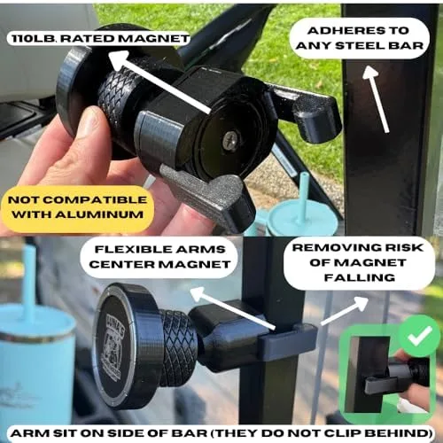 Luna's V2.6 Magnetic Golf Cart Phone Holder image 3