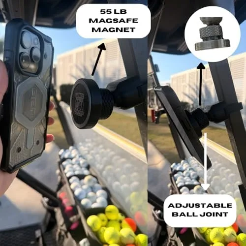 Luna's V2.6 Magnetic Golf Cart Phone Holder image 4