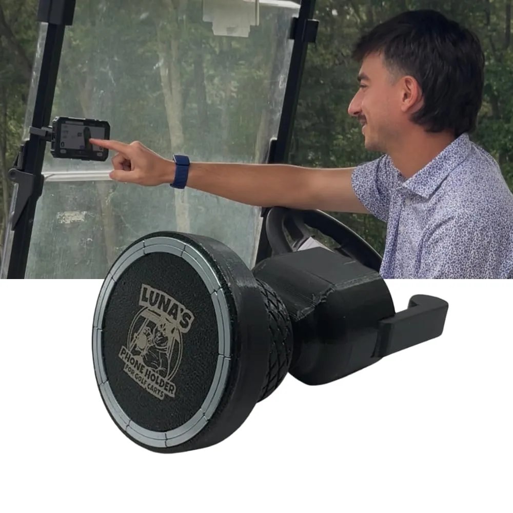 Luna's V2.6 Magnetic Golf Cart Phone Holder