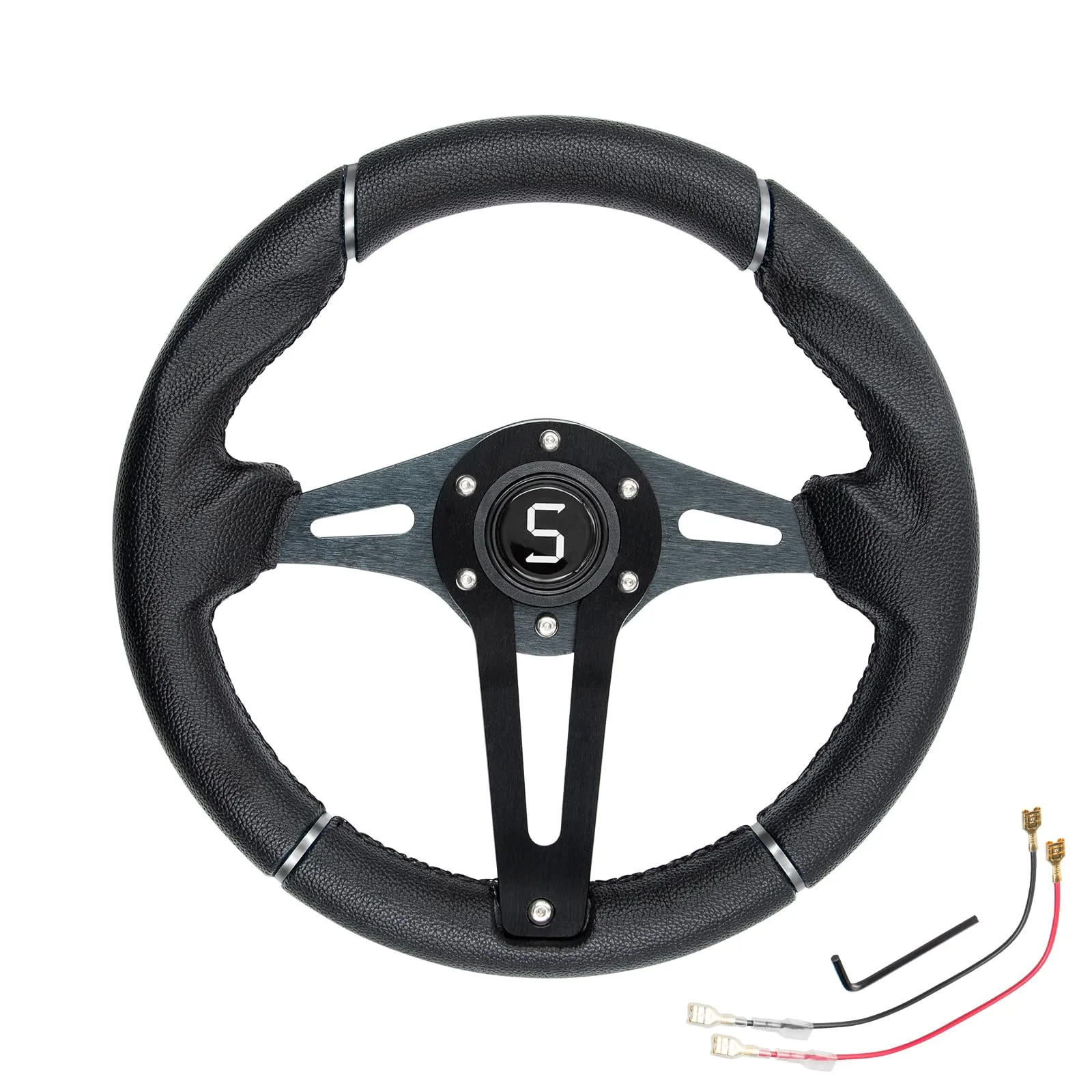 Shu-Ran SW-04 12.5-Inch Golf Cart Steering Wheel