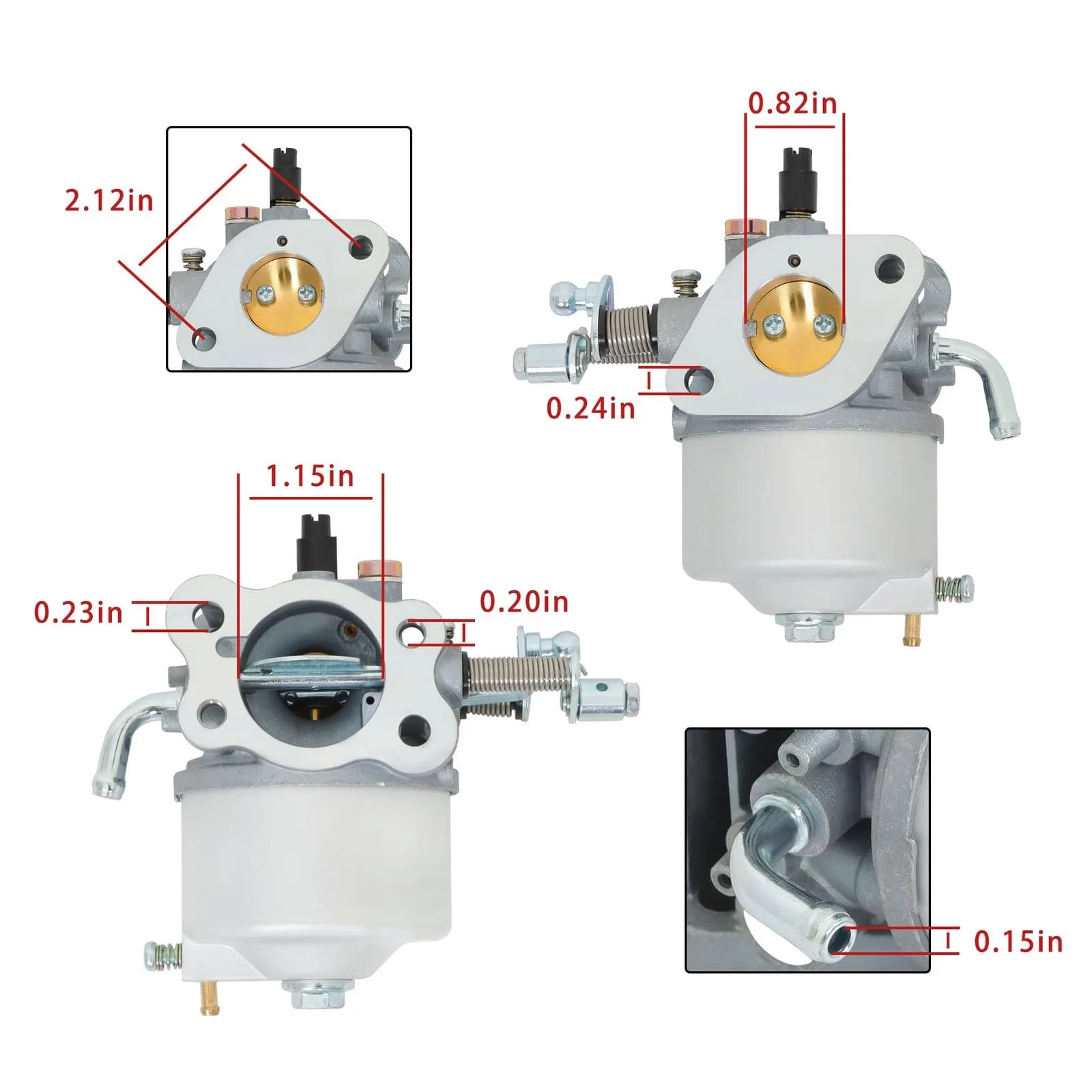 VXB Carburetor with Fuel Pump for E-Z-GO TXT 295cc image 2
