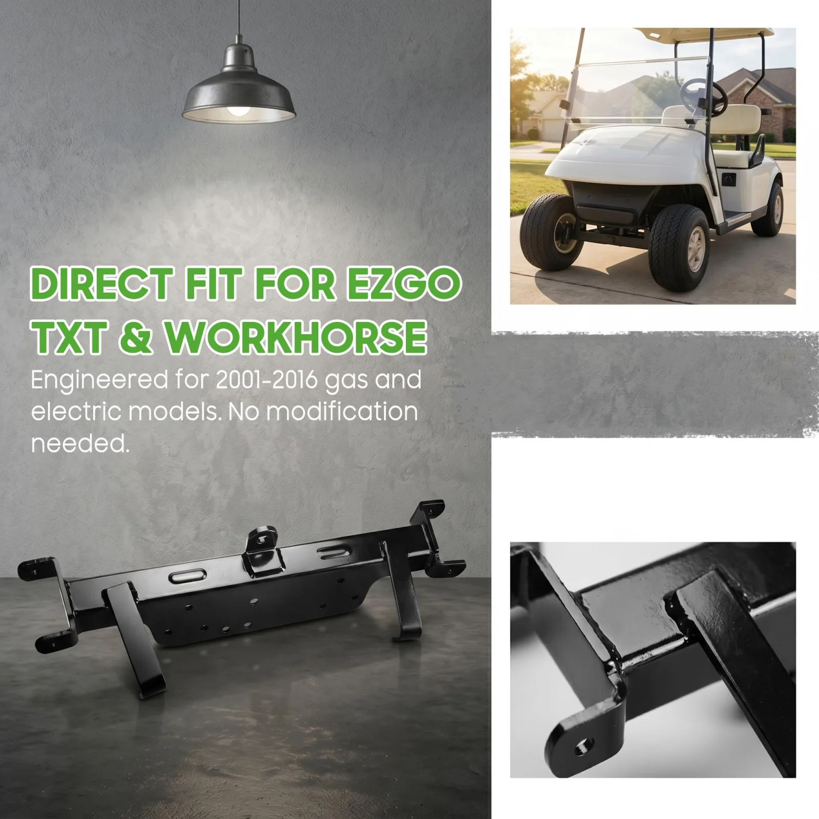 10L0L Front Axle Weldment for E-Z-GO TXT Golf Carts image 3