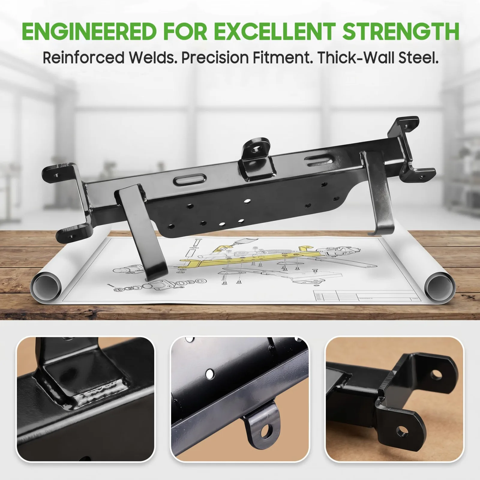 10L0L Front Axle Weldment for E-Z-GO TXT Golf Carts image 4