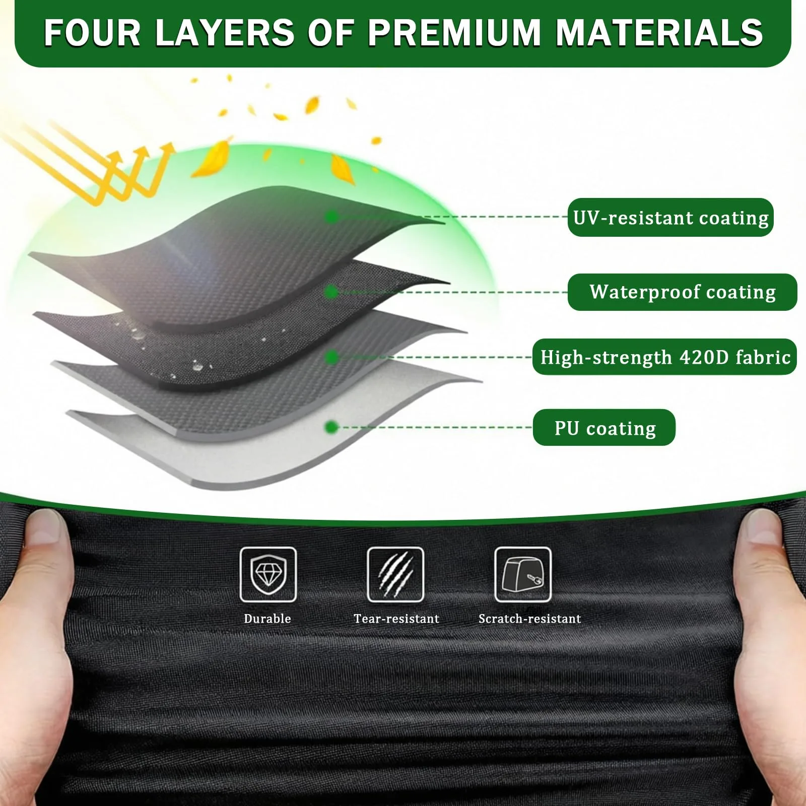 DFRDGFAG Golf Cart Cover for Star EV Sirius 2+2 2024-2026 image 2