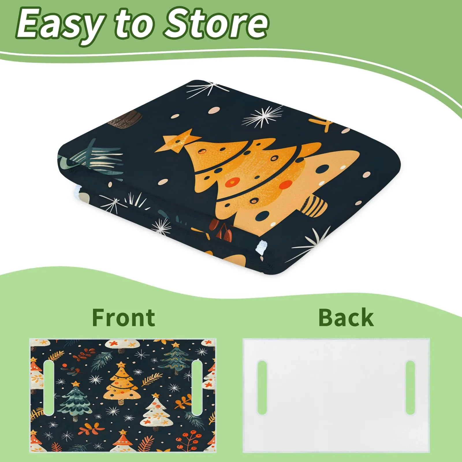 Tiveruda Christmas Tree Golf Cart Seat Cover, 51 x 31 in image 4