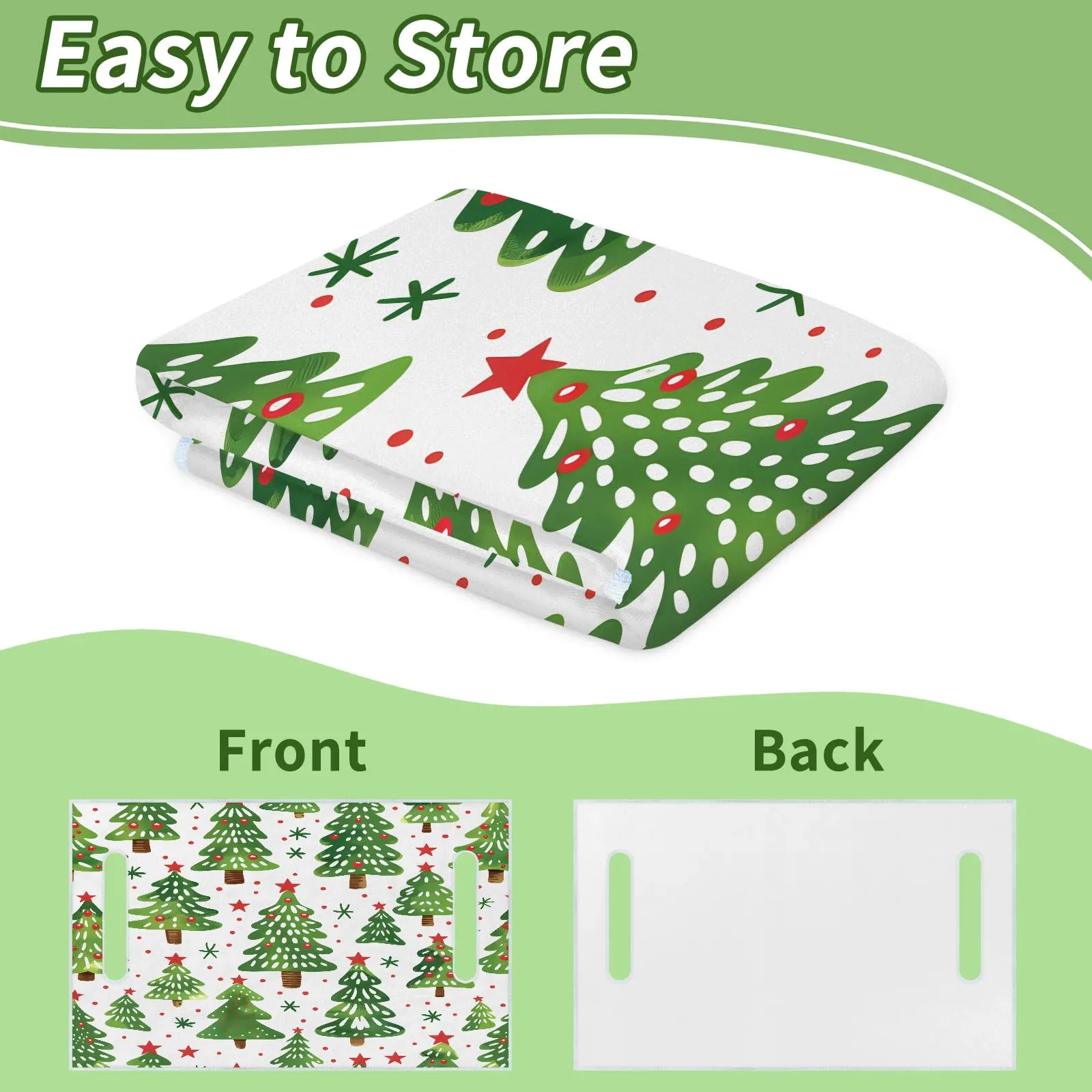 Tiveruda Christmas Tree Golf Cart Seat Cover, 51 x 31 in image 4