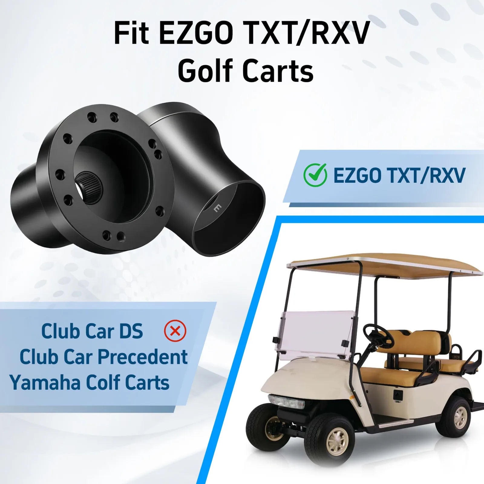 Mixopoly Steering Wheel Hub Adapter for E-Z-GO TXT/RXV image 2