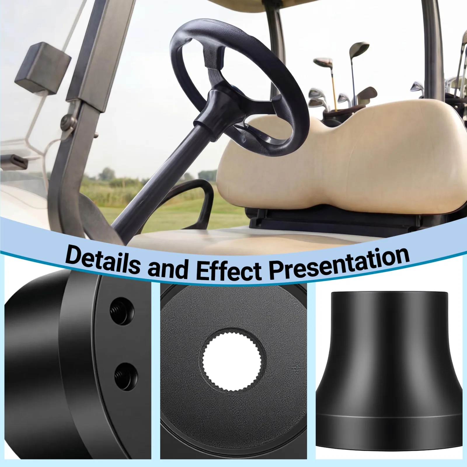 Mixopoly Steering Wheel Hub Adapter for E-Z-GO TXT/RXV image 3