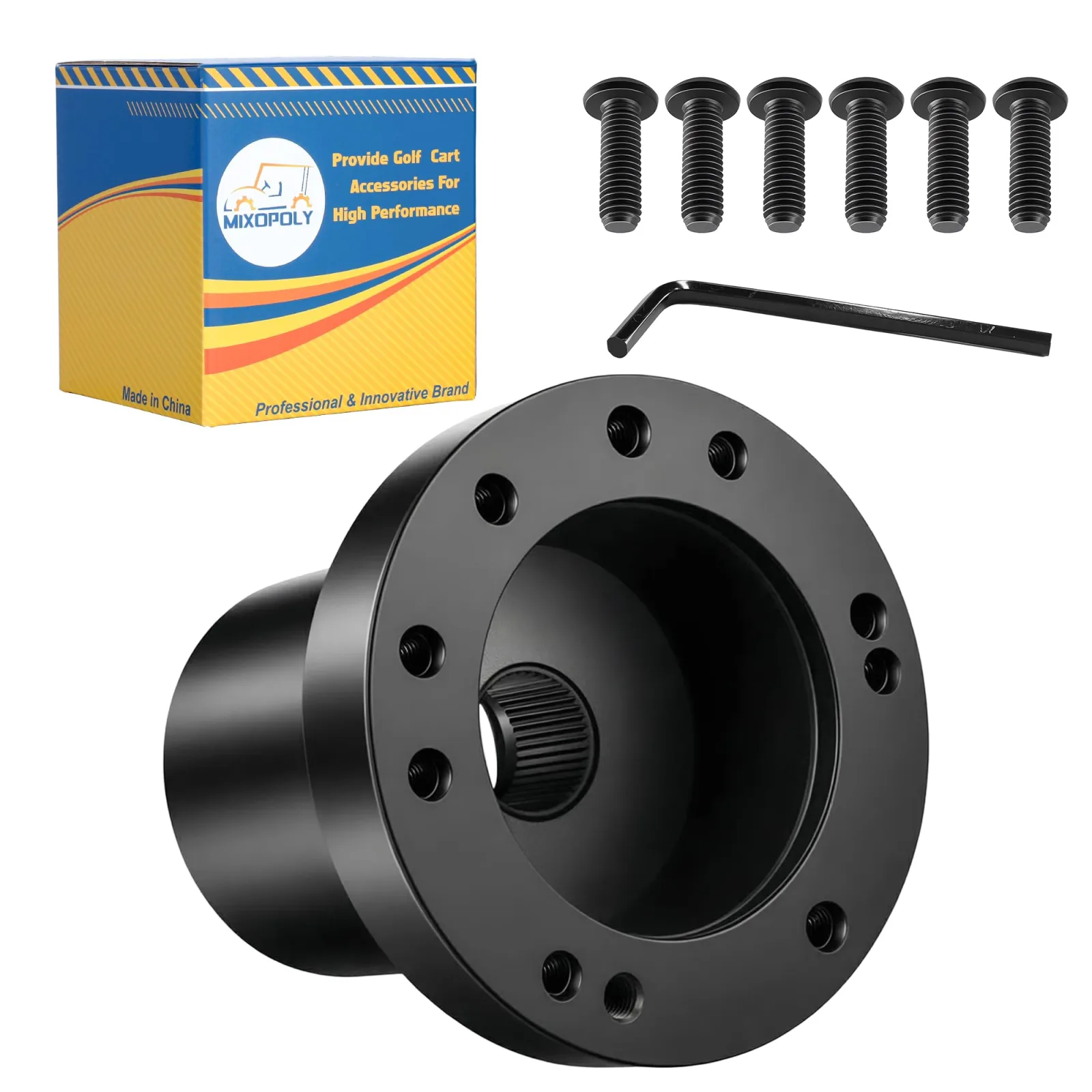 Mixopoly Steering Wheel Hub Adapter for E-Z-GO TXT/RXV