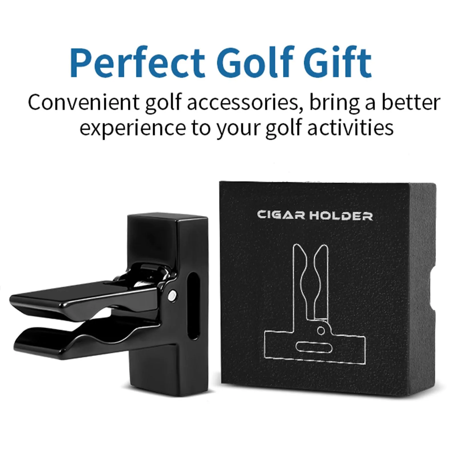 Foileon Magnetic Cigar Holder Clip for Golf Carts image 2