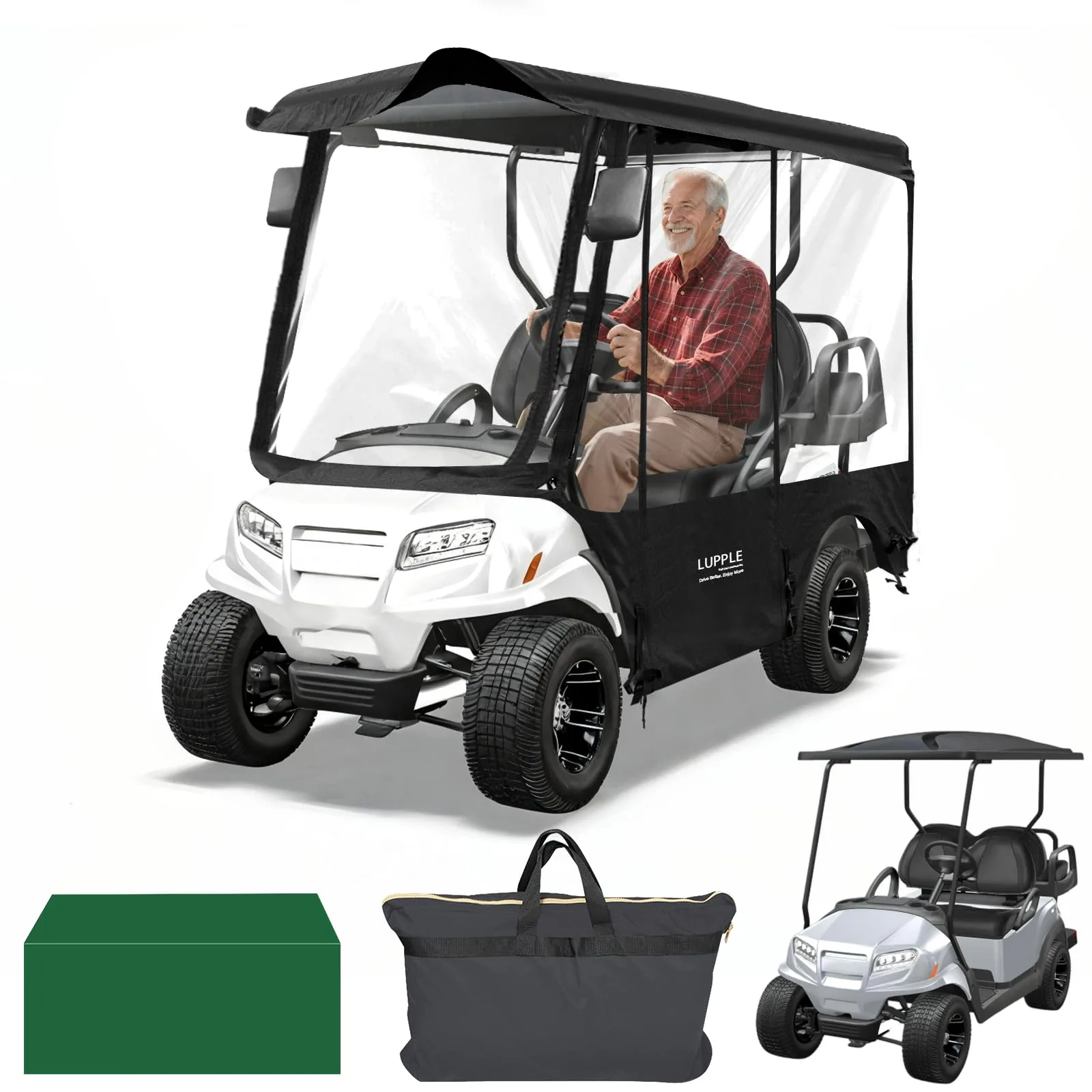 LUPPLE Enclosure for Club Car Precedent Long Roof