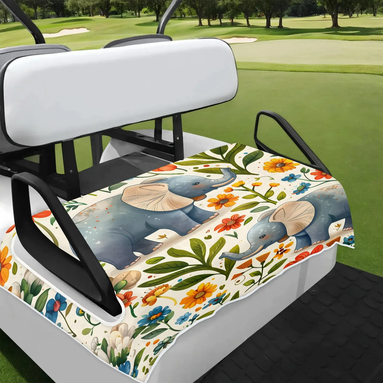 Tiveruda Golf Cart Seat Cover for Double Seats