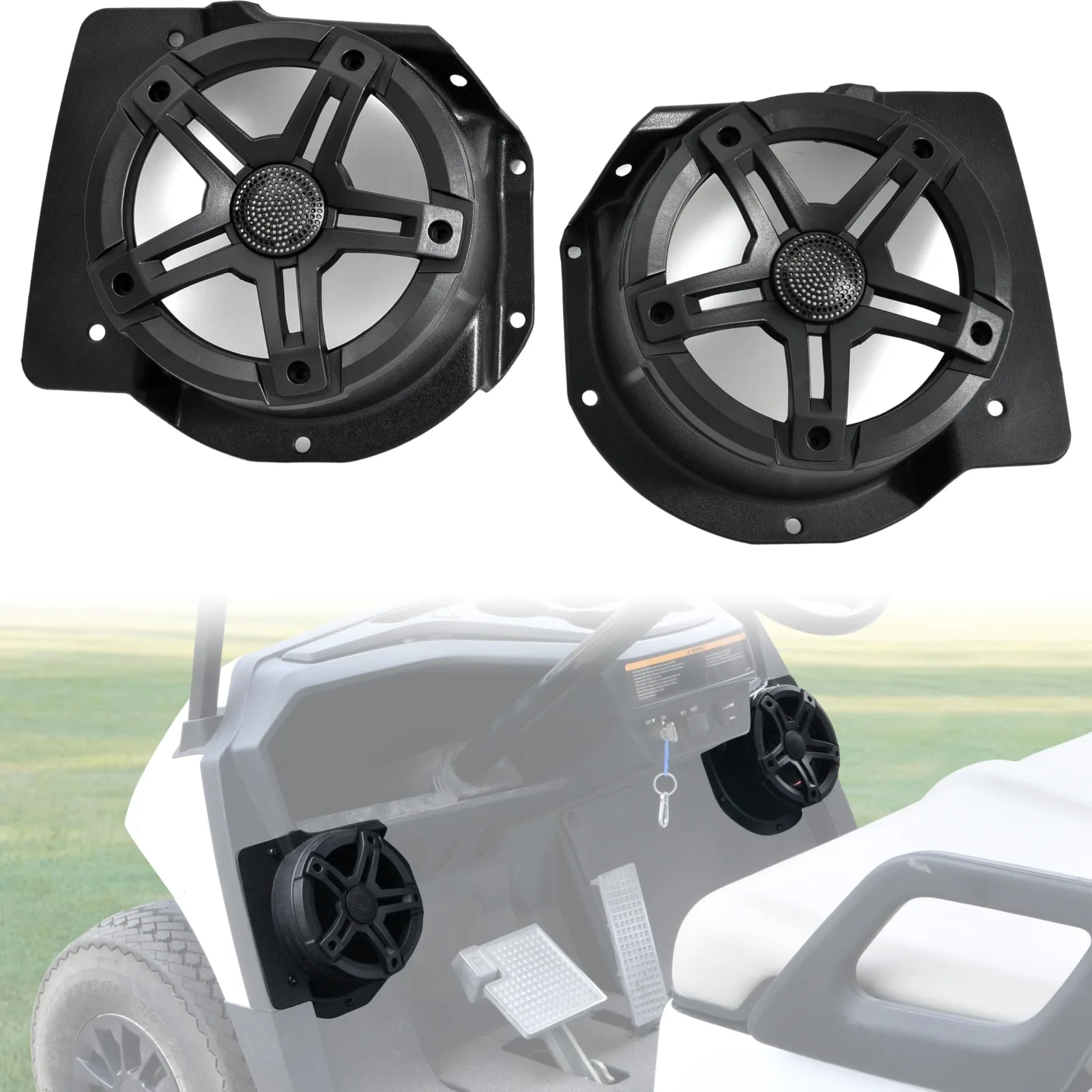 SAUTVS Speaker Pods for Yamaha Drive2 G29 Golf Cart
