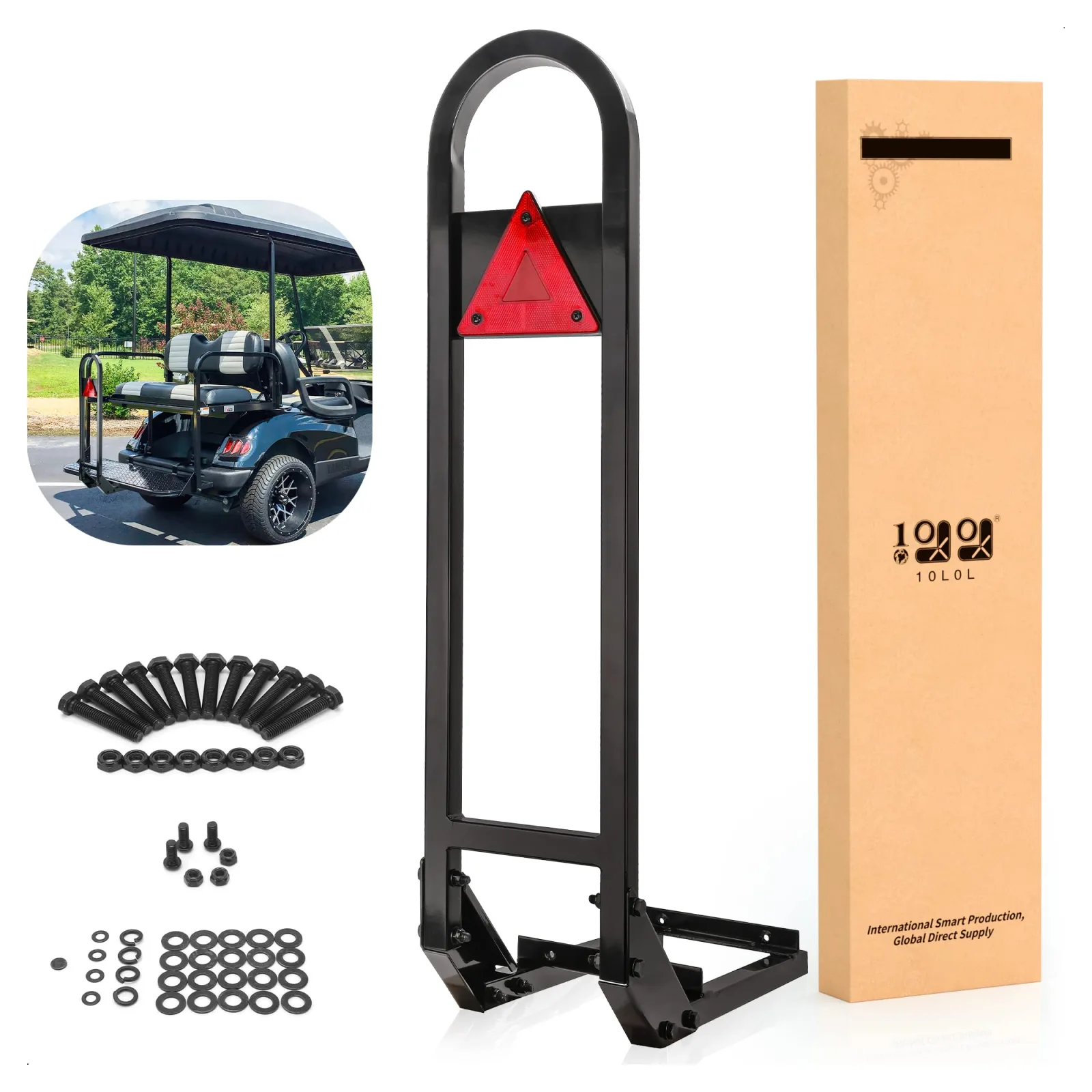 10L0L Golf Cart Rear Seat Grab Bar for E-Z-GO and Club Car