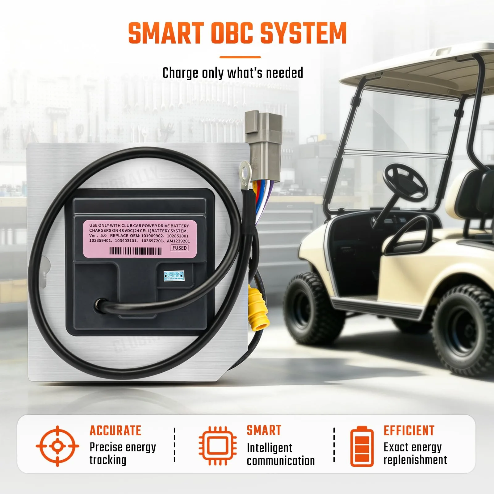 CLUBRALLY OBC for Club Car DS 48V Regen II, Aix-CB-027 image 2