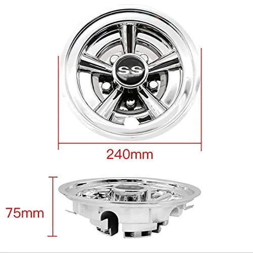 ALOEU 8-Inch Golf Cart Wheel Cover for Club Car image 3