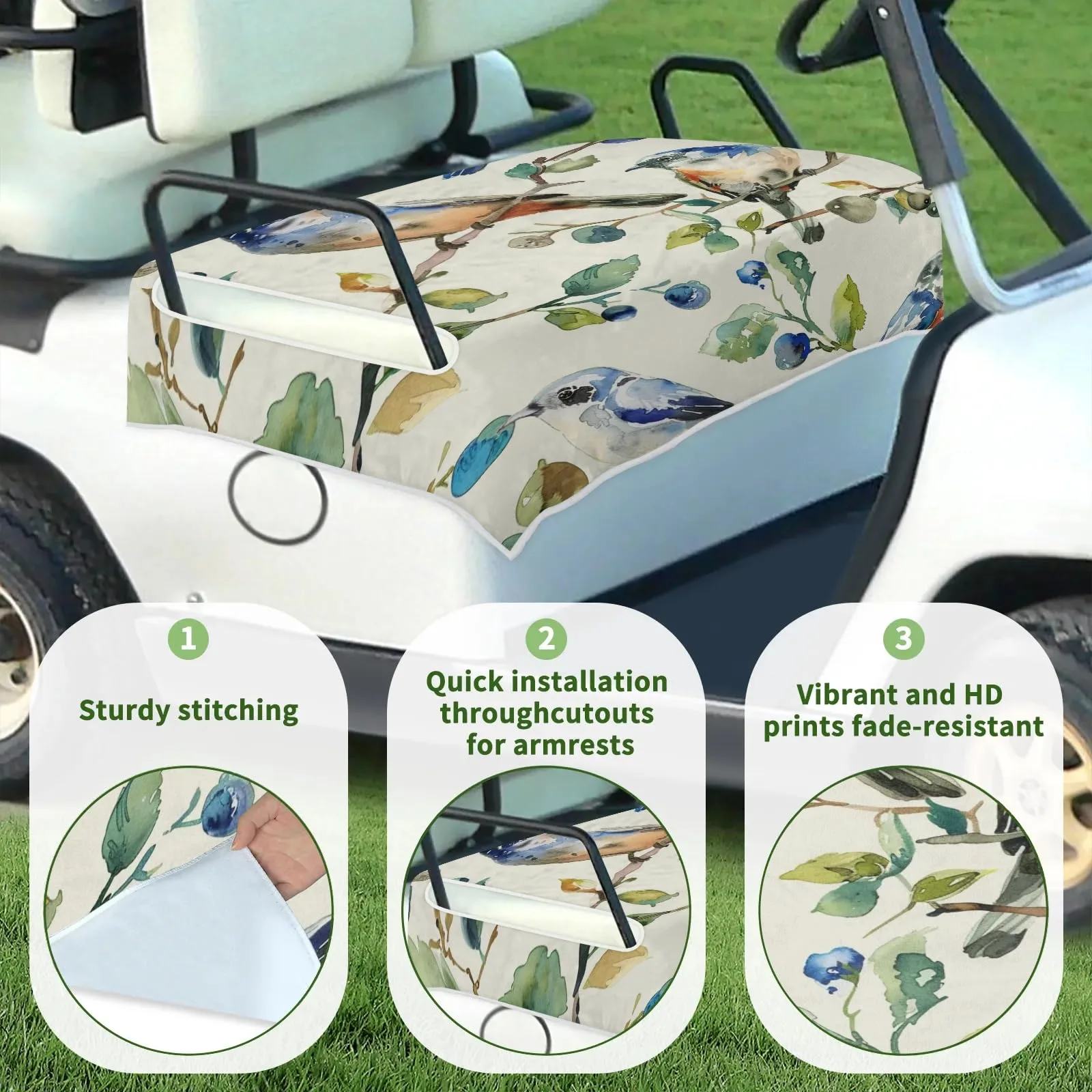 Tiveruda Golf Cart Seat Cover Blanket, 51 x 31 in image 3