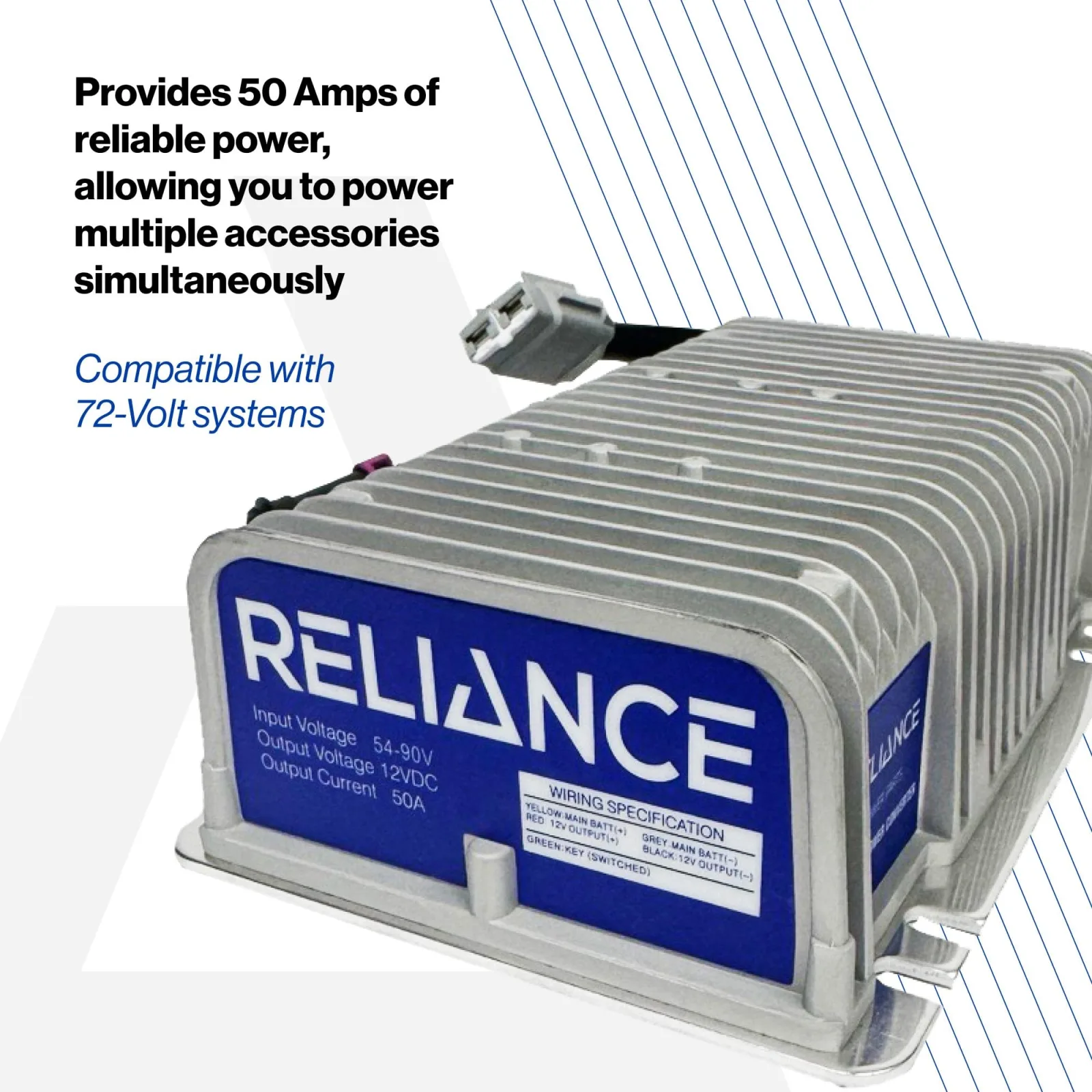 Reliance 13-093 50A DC-DC Converter for 72V Golf Carts image 3