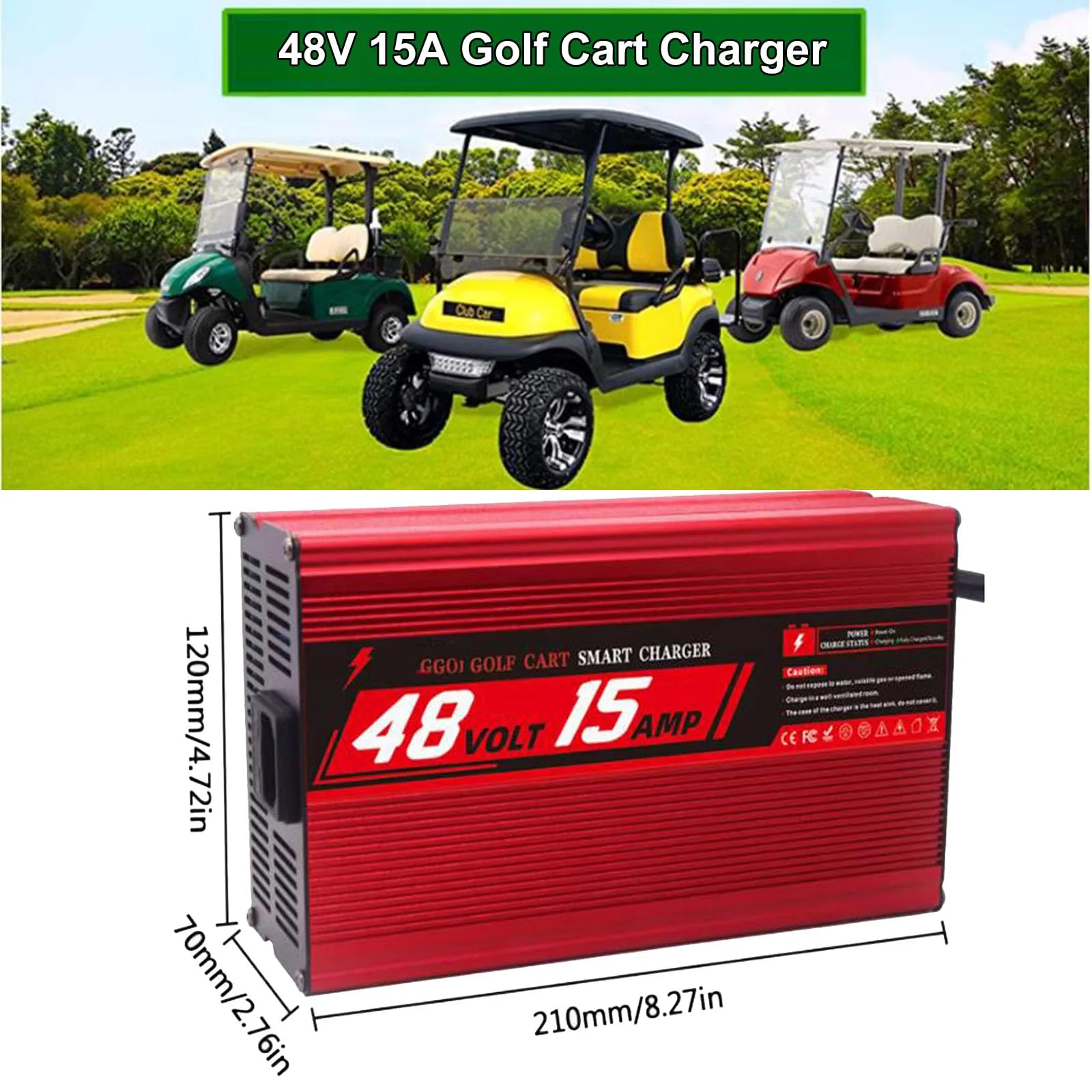 WJIANY 48V 15A Golf Cart Battery Charger image 2
