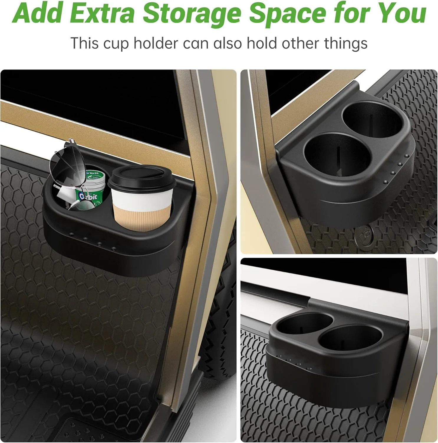 10L0L Club Car DS Dual Cup Holder, 1993-Up image 2