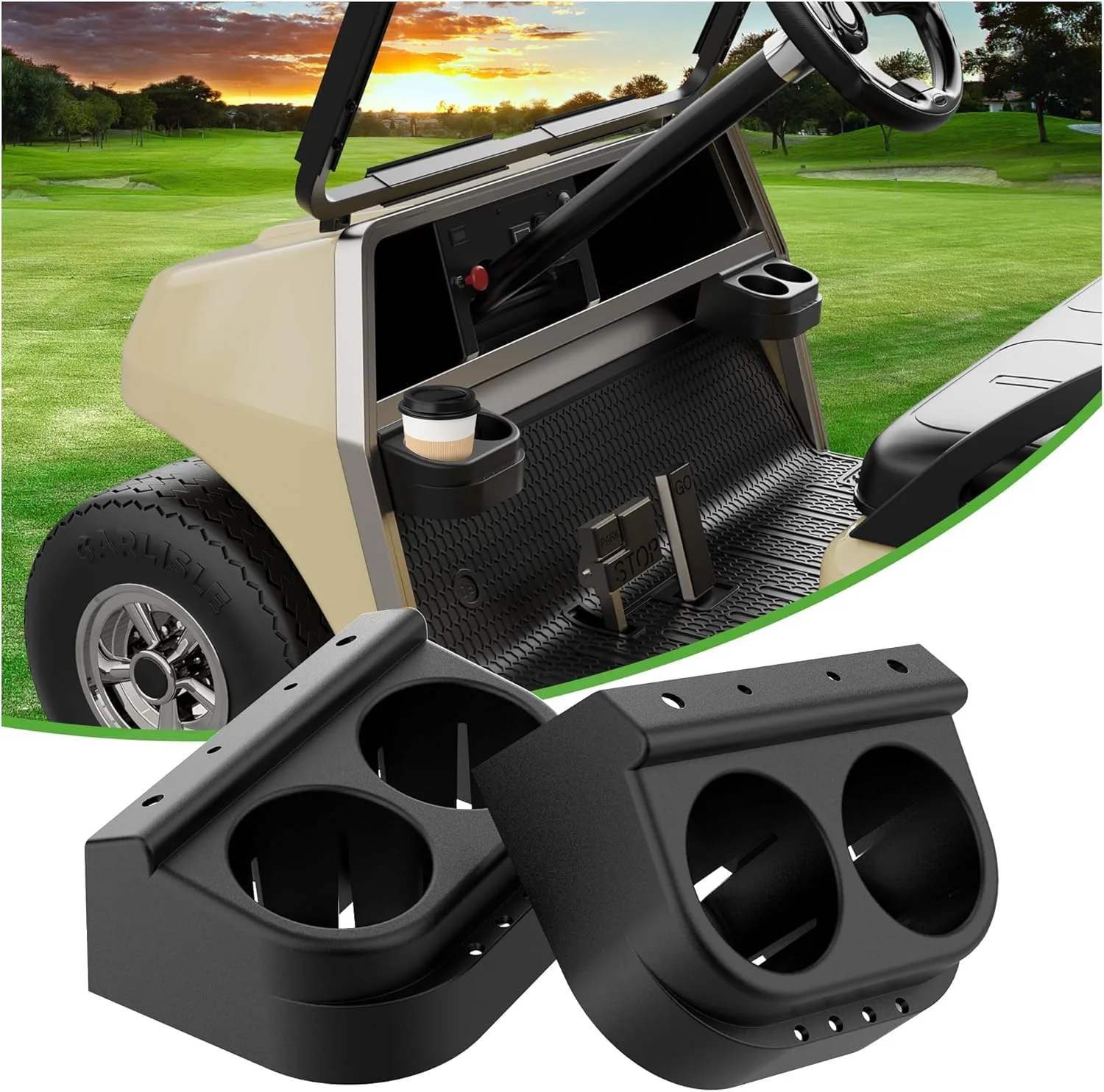 10L0L Club Car DS Dual Cup Holder, 1993-Up