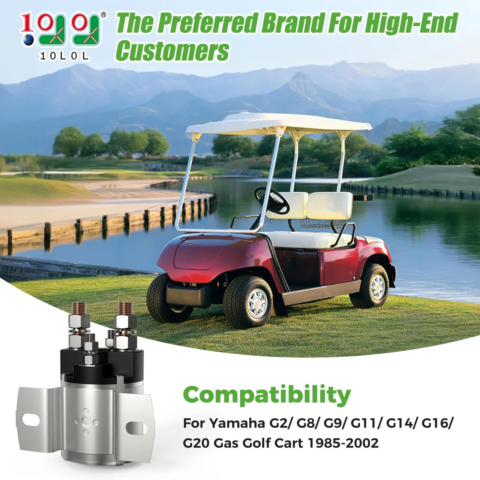10L0L 12V Starter Solenoid for Yamaha Golf Carts image 2