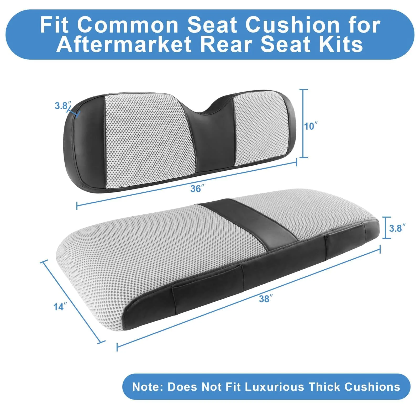 MOSNAI M520 Golf Cart Rear Seat Cover Set image 3