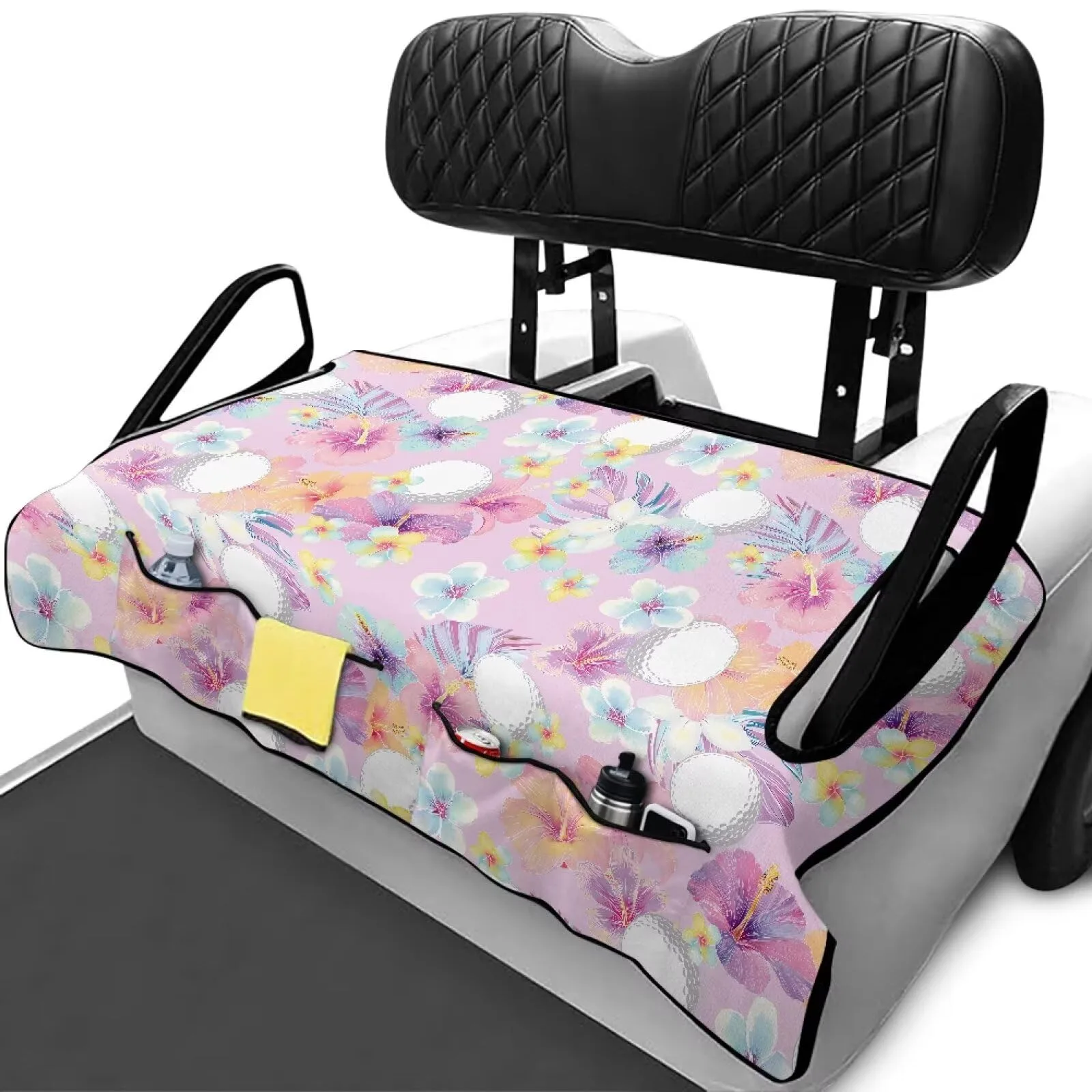 ELEQIN Tropical Hibiscus Golf Cart Seat Cover image 2