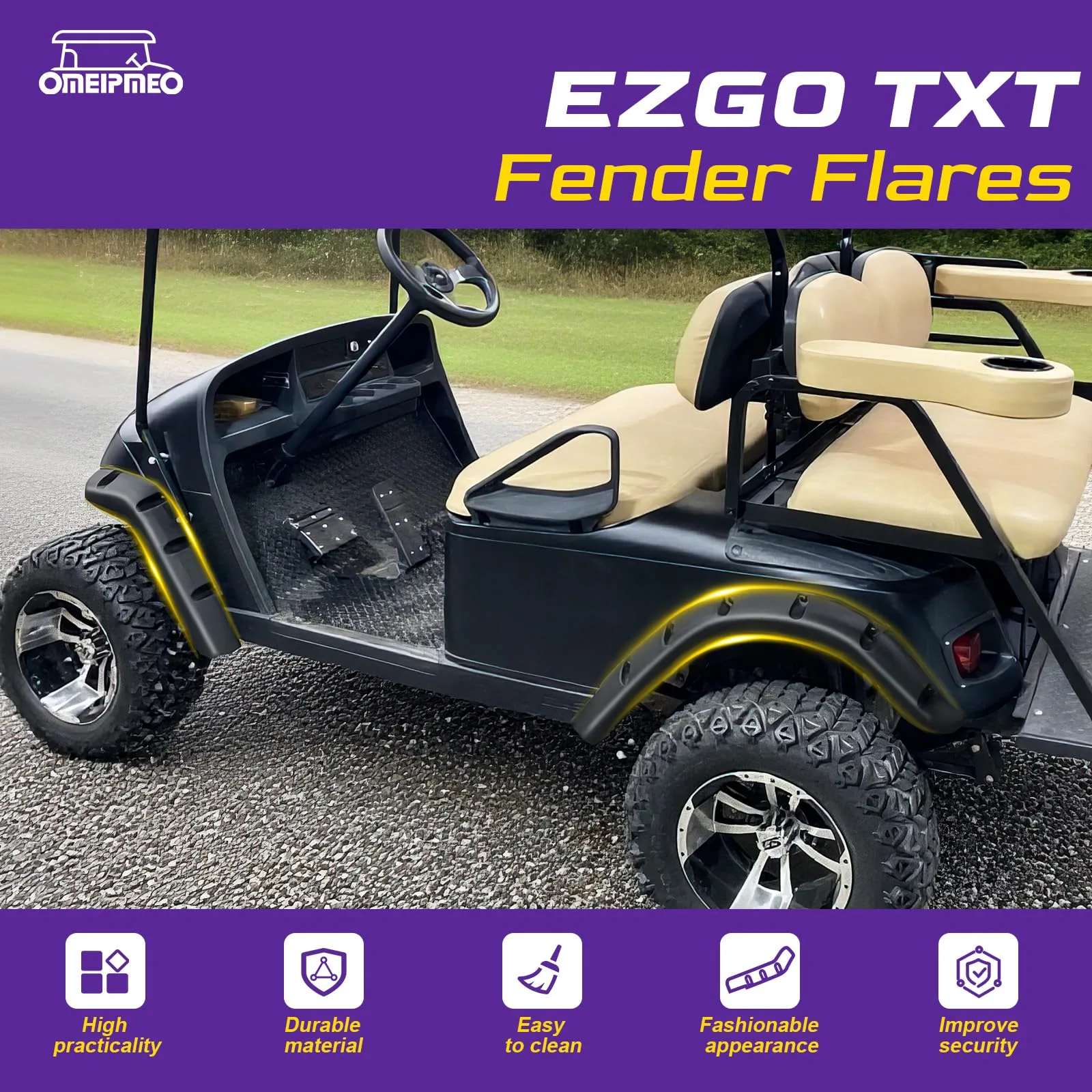 OMEIPMEO Fender Flares for E-Z-GO TXT 1994-2013 image 2