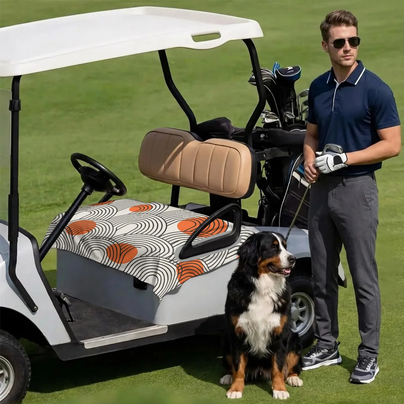 DecorLovee Golf Cart Seat Cover for 2-Seater Carts image 3