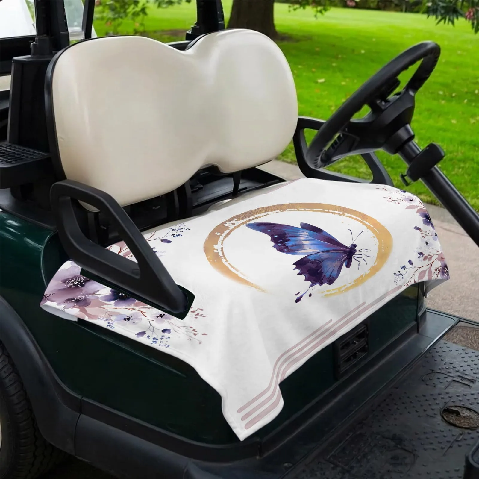 DecorLovee Purple Golf Cart Seat Cover 51 x 31 Inch image 2