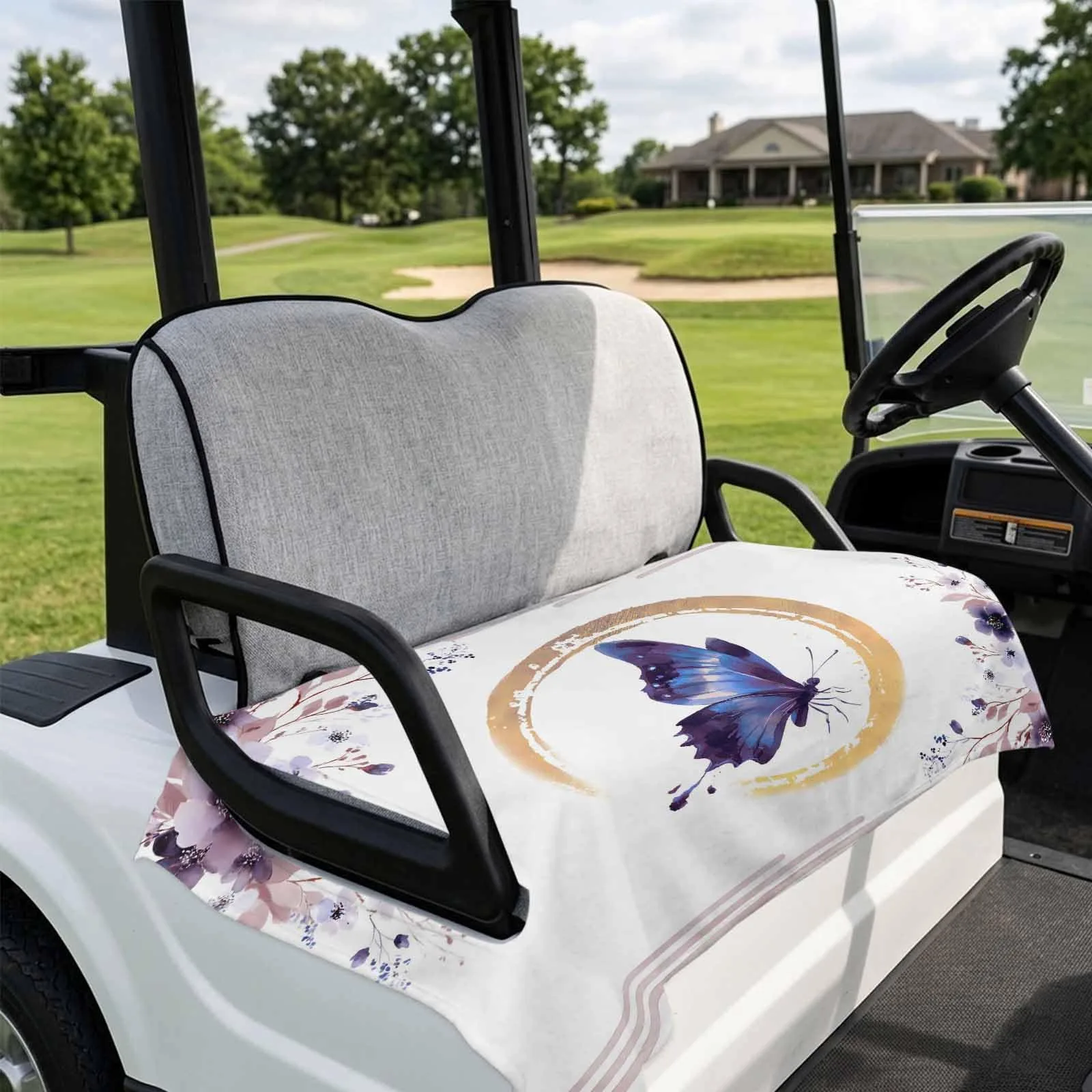 DecorLovee Purple Golf Cart Seat Cover 51 x 31 Inch image 4