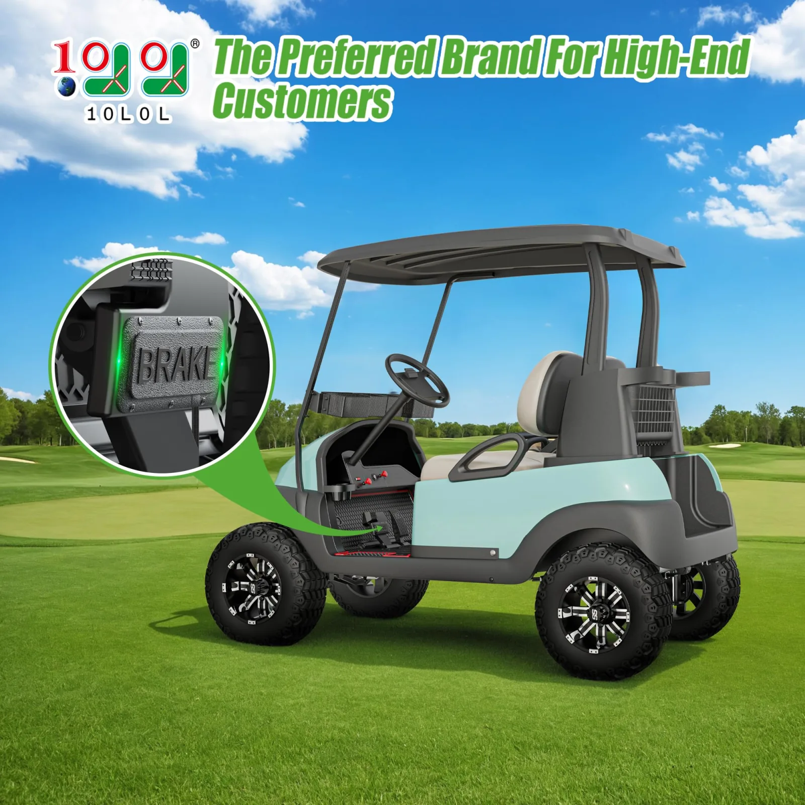 10L0L Y27 Universal Golf Cart Brake Light Switch Pad image 2