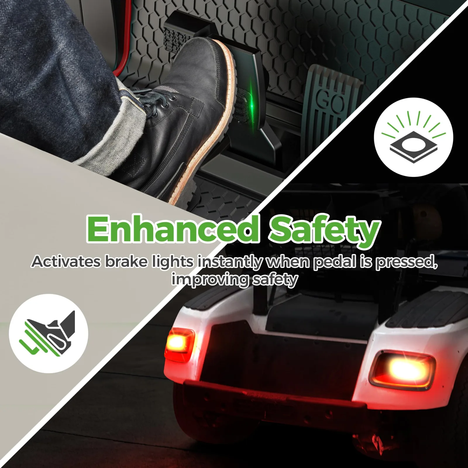 10L0L Y27 Universal Golf Cart Brake Light Switch Pad image 4