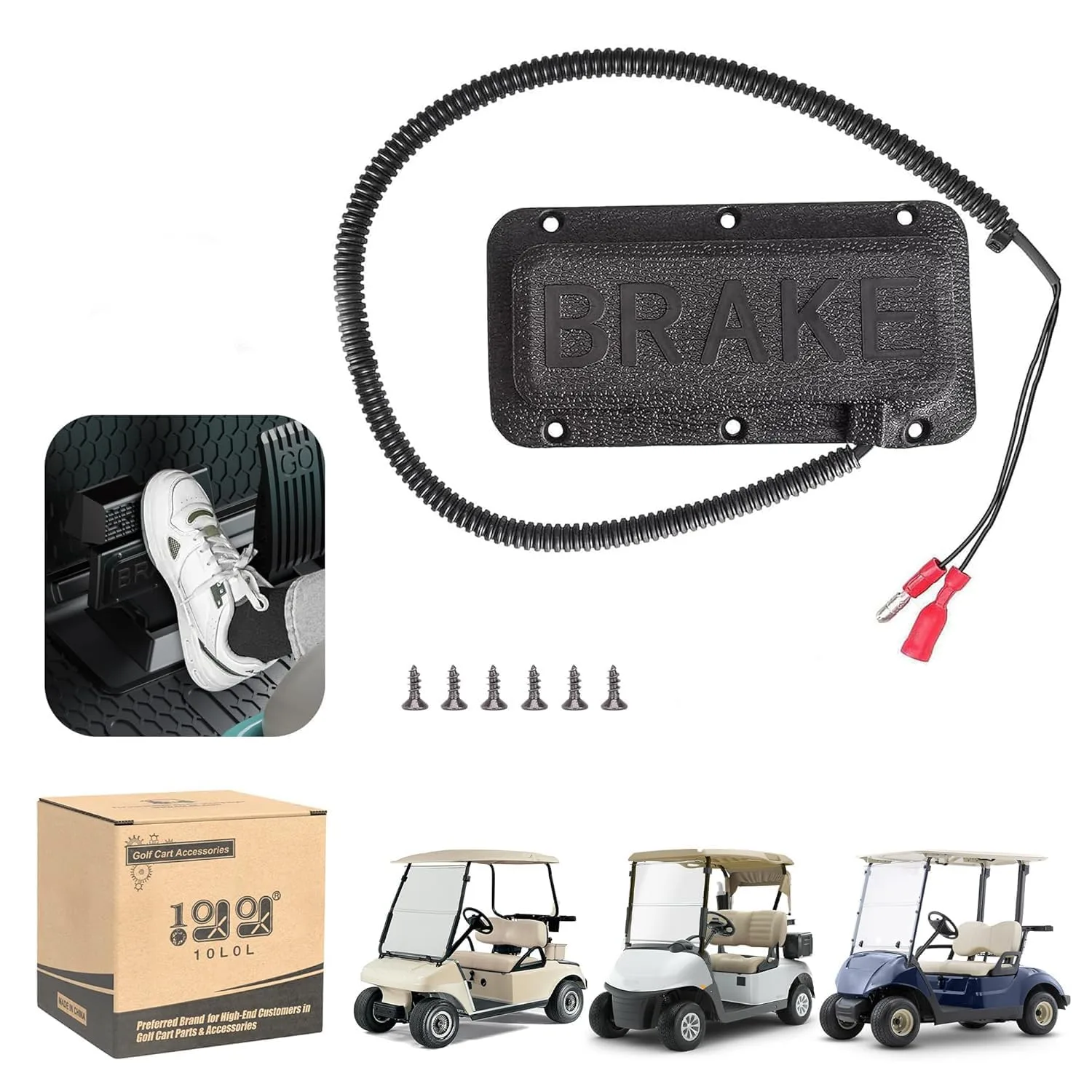 10L0L Y27 Universal Golf Cart Brake Light Switch Pad