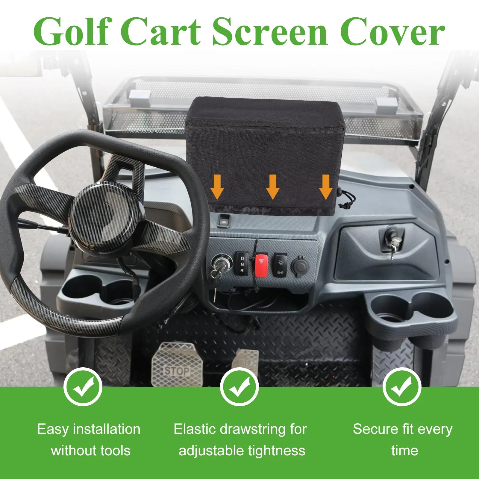 SEJGGKQ Golf Cart Touchscreen Cover for Denago & Evolution image 3
