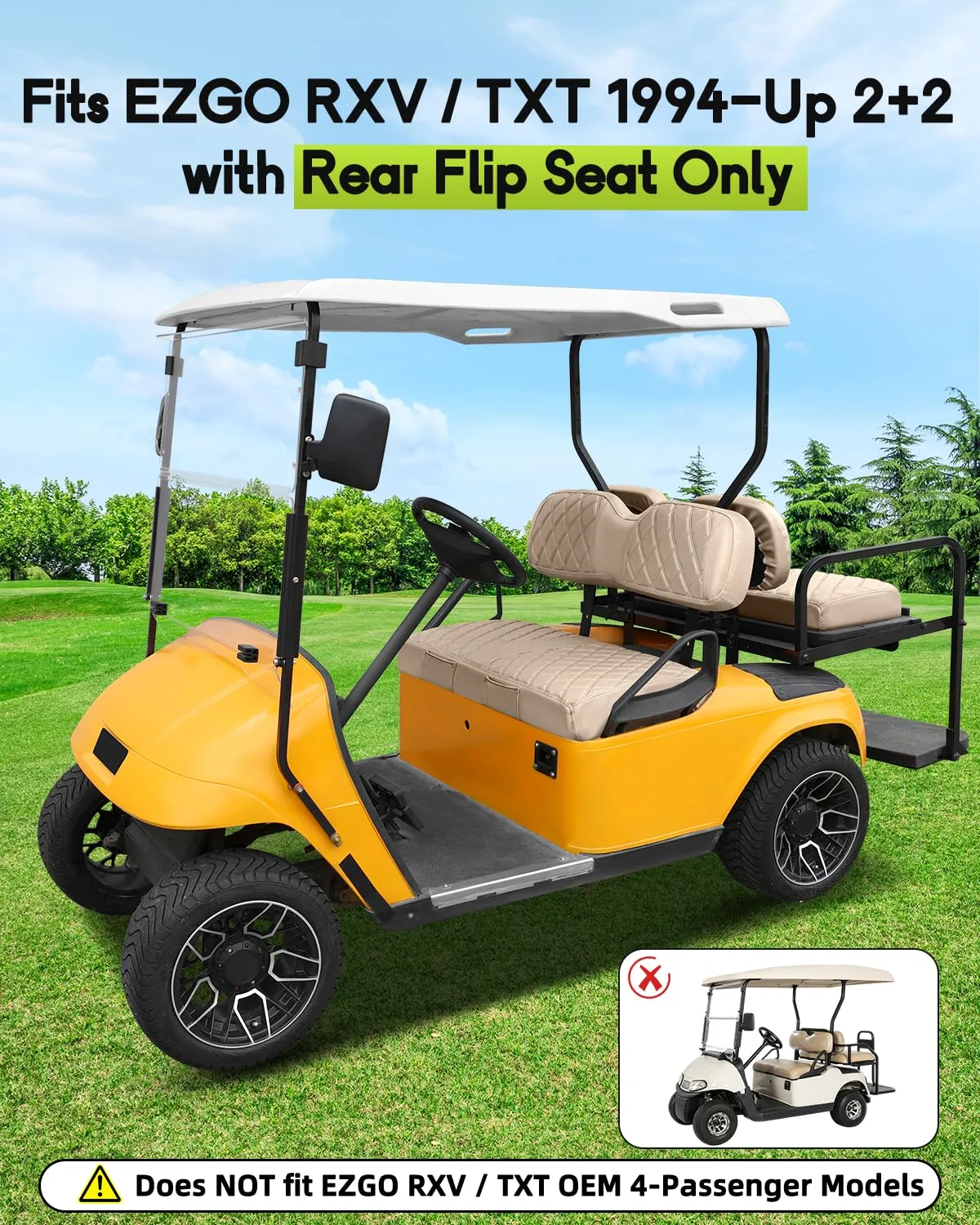 WEIMELL HF94-1 Seat Covers for E-Z-GO TXT and RXV image 2