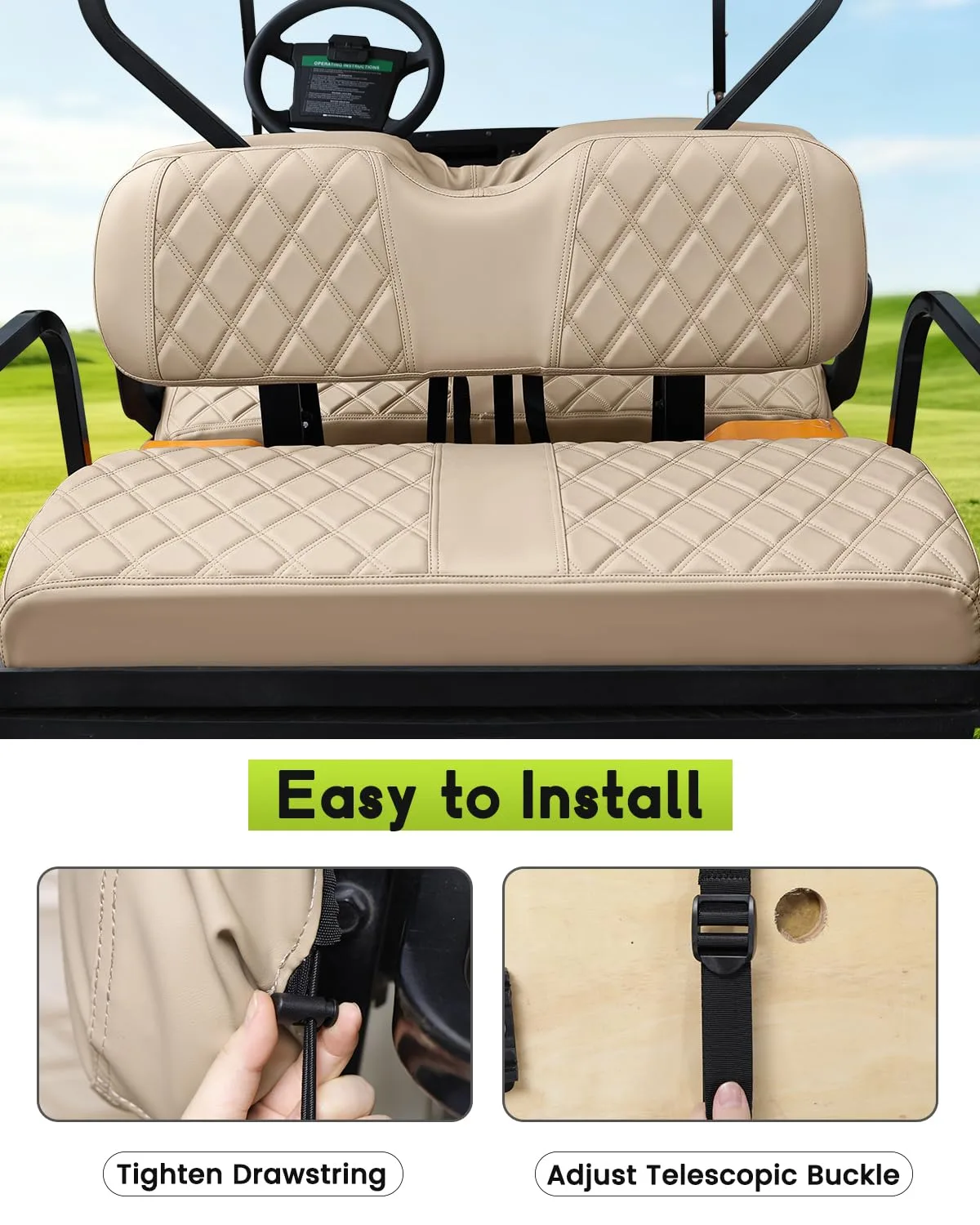 WEIMELL HF94-1 Seat Covers for E-Z-GO TXT and RXV image 4