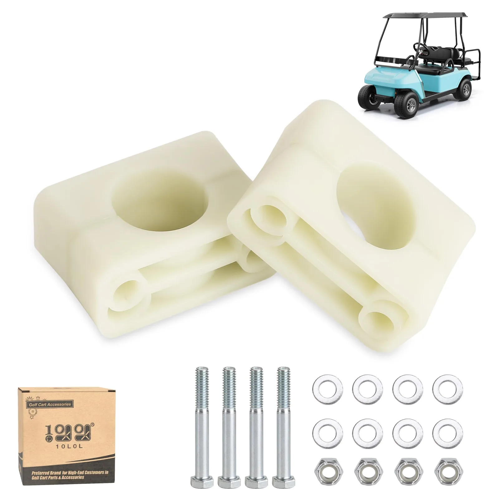 10L0L Brake Block Mounting Kit for Club Car DS & Carryall
